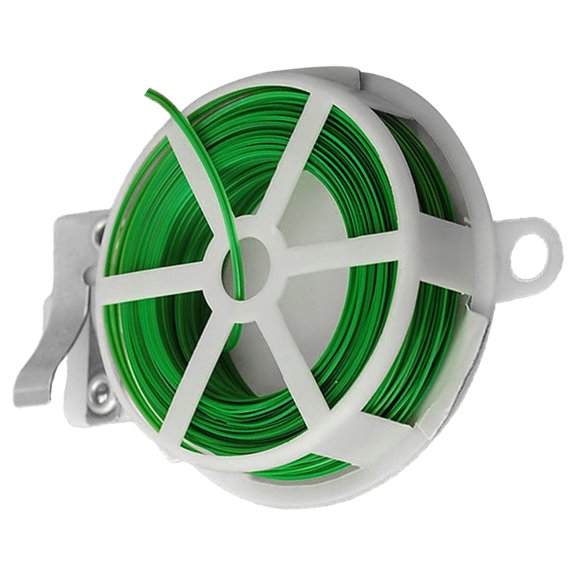 OULII 1Pc Garden Roller Tape Wire Cable Tie with Built-in Cutter for Plant Tying and Cable Management
