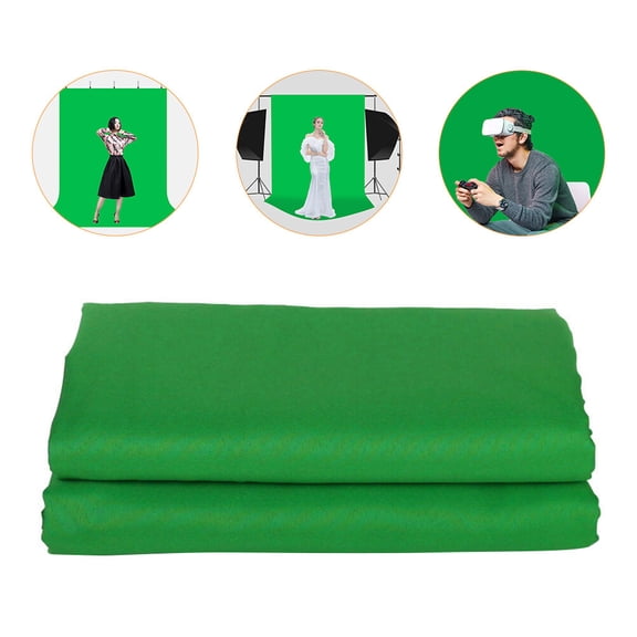 OULII 1Pc Green Background Cloth for Photography Studios and Live Interview Settings
