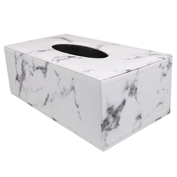OULII 1Pc Marble Design Tissue Box for Table Napkin Storage in Assorted Colors