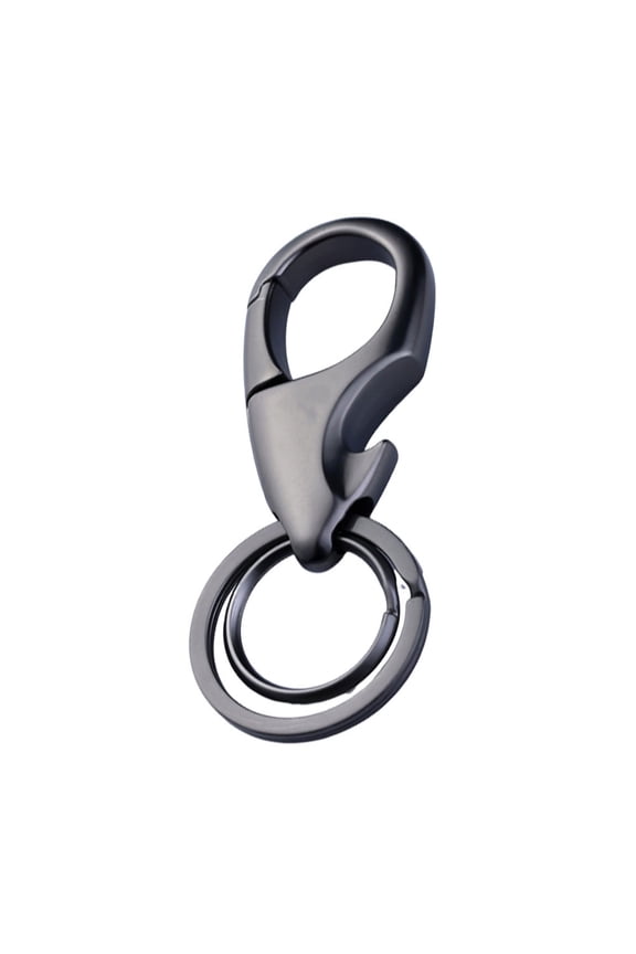 Metal Key with Built-in Bottle Opener, Black Ergonomic Design, and Sturdy Keychain Accessory