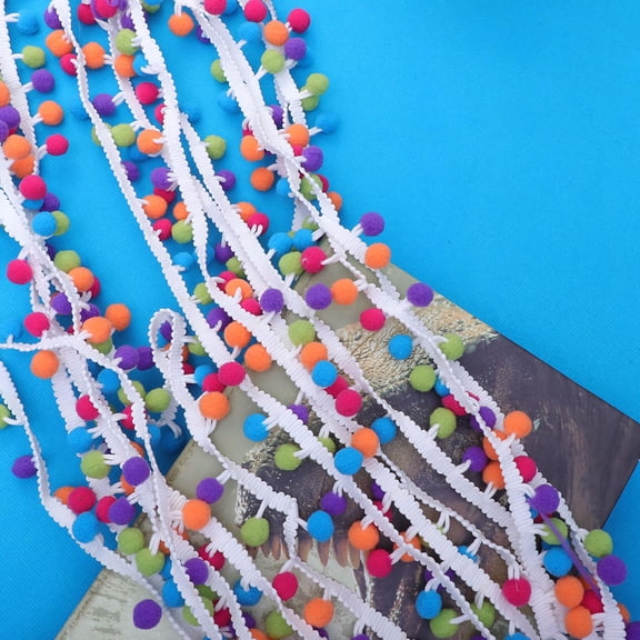 OULII 1Pc Multi-Color Fringe Trim for Waistband, Shorts, Skirt Edges and Embellishments