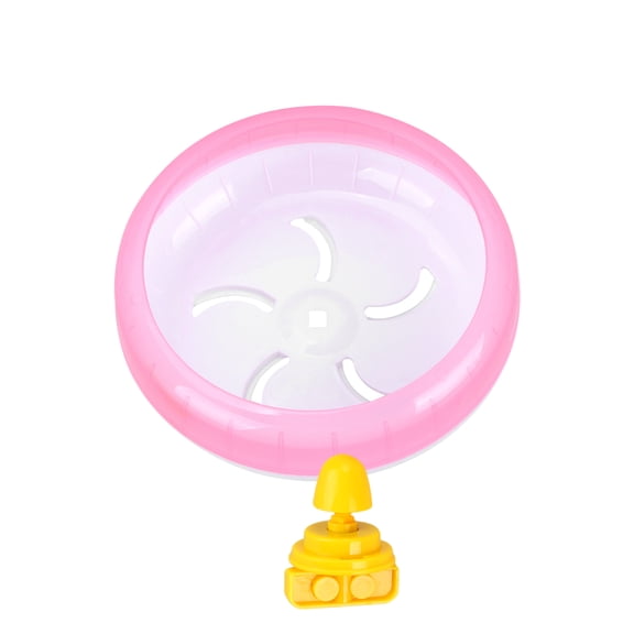 OULII 1Pc Pink Small Animal Pet Exercise Wheel with Universal Mount and Safety Features
