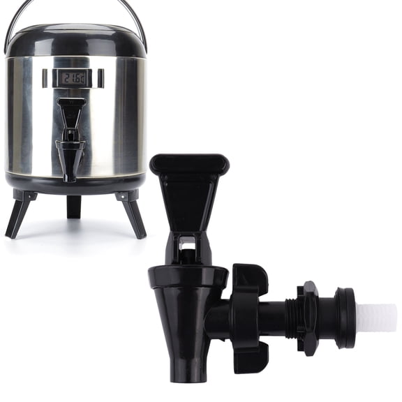 OULII 1Pc Black Plastic Dispenser Faucet for Water Barrel Drink Stopcock