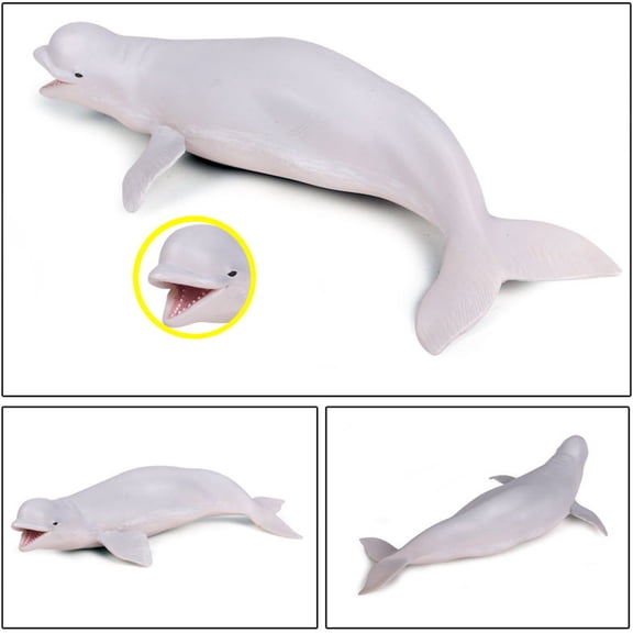 OULII White Whale Figurine, Beautiful Home and Office Decoration, 1Pc