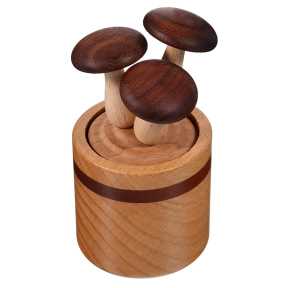 OULII Wooden Aromatherapy Diffuser Small Mushroom Design for Office and Home