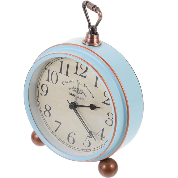 OULII Retro Desk Clock, Attractive Decoration and Gift for Home, Multi-Color, 1Pc