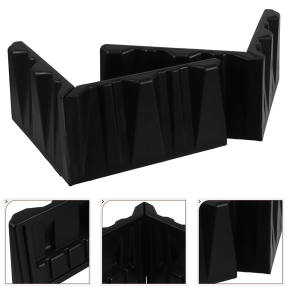 OULII Black Car Trunk Storage Blocks Set for Truck Bed Divider and Cargo Organizer System