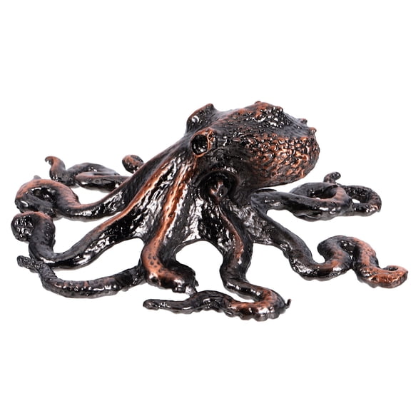 OULII 1Set Metal Octopus Drawer Pull Coffee Finish Nautical Cabinet Handle Decorative Furniture Knob