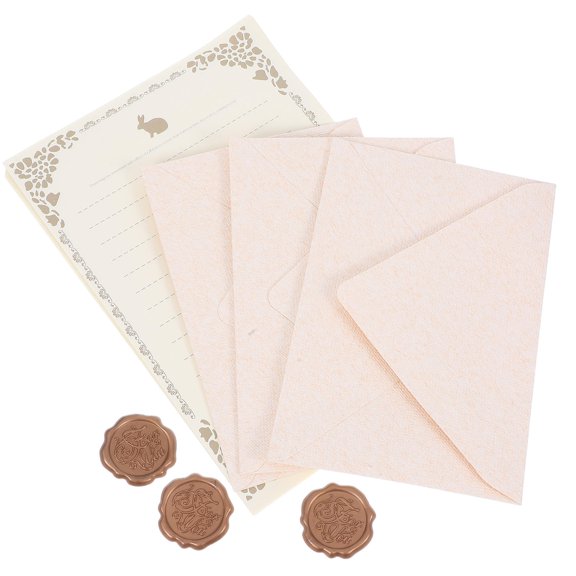 OULII 1Set Elegant Card Envelopes and Letter Paper Set for Thank You Notes and Banquet Invitations