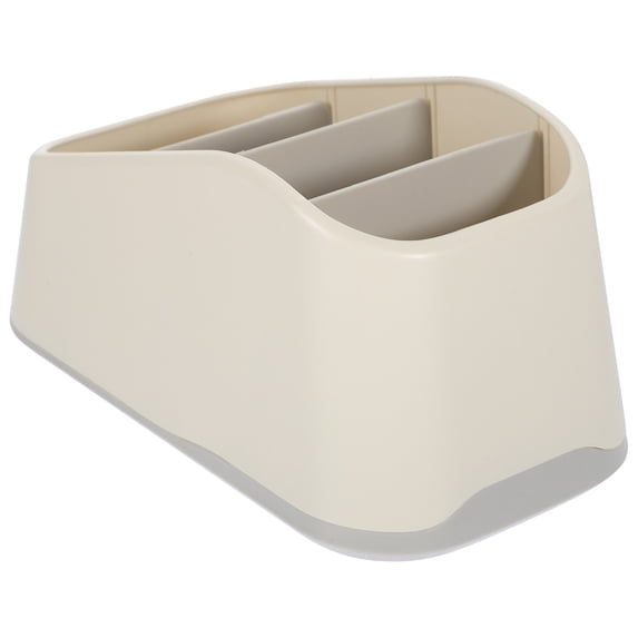 OULII 1Set Grey PP Remote Tray for Coffee Table and Living Room 17.30X10.00X8.50CM