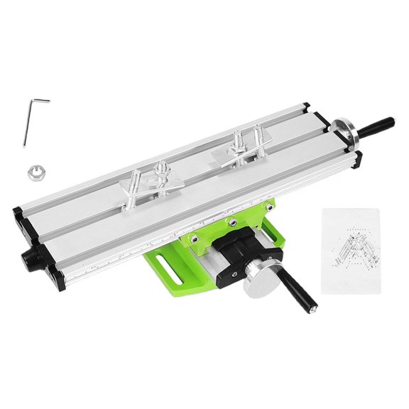 OULII 1Set Milling Machine Work Table Green Pre Assembled Stable Performance