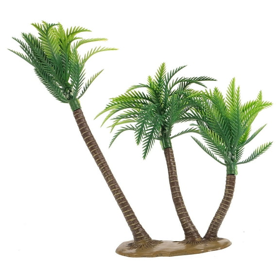 OULII Artificial Coconut Tree Green 1Pcs 2.4x6.7x11In