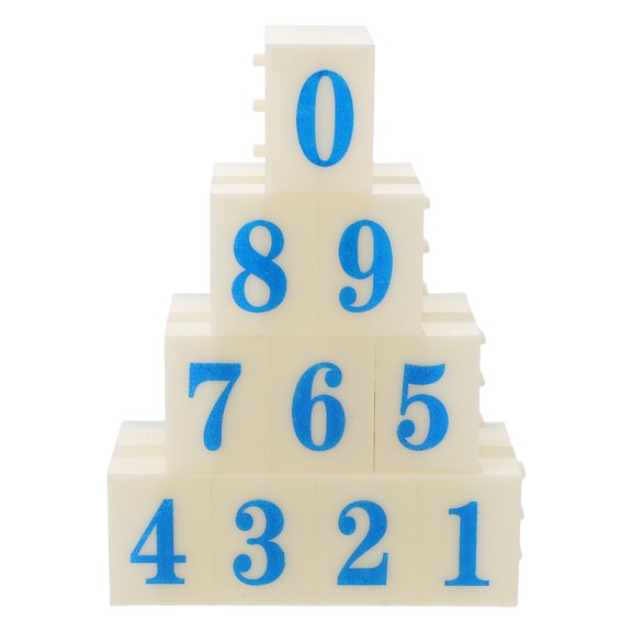 OULII 1Set Number Stamp Set with Custom Code and Date Stamps for Business and Scrapbooking