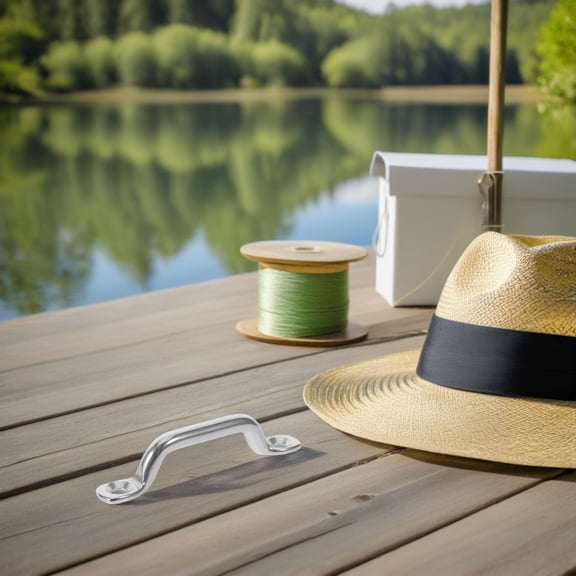 OULII 1Set Outdoor Stainless Steel Kayak Canoe Deck Hardware Tie Down Anchors for Marine Use