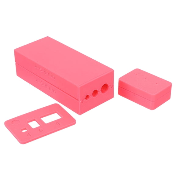 OULII Polymer Clay Roller Tool Set with Bead Sizing Guides and Piercing Kit in Rosy for Crafting and Projects