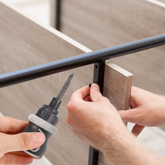 OULII 1Set Multi Use Black Ratchet Screwdriver with Handle for Efficient Repair