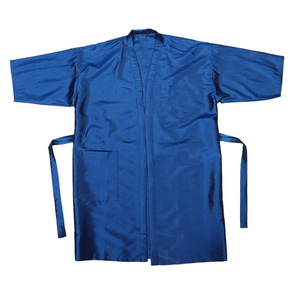OULII Professional Blue Hair Cutting Cape for Barber Salon Durable Soft Fabric Robe