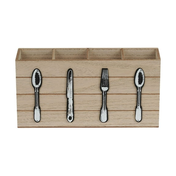 OULII Wooden Utensil Organizer Assorted Color Scratch Resistant Kitchen Supply Holder