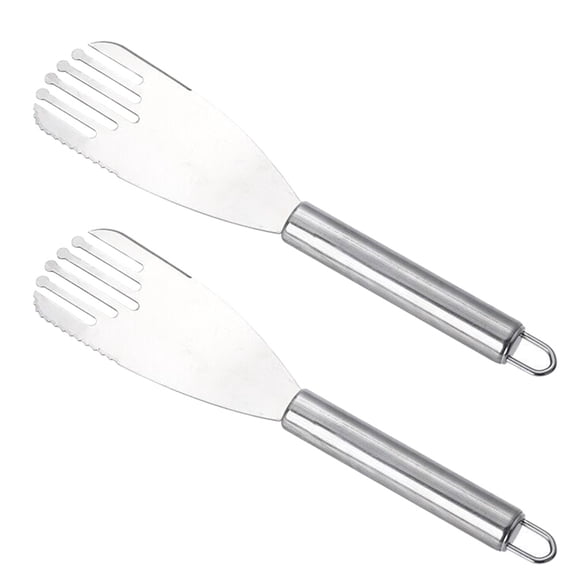 OULII 1Set Stainless Steel Baking Shovel and Cake Turner with Ergonomic Design for Kitchen
