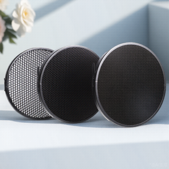OULII 1Set Standard Reflector Honeycomb Grid Black for Photography with Directional Light Control
