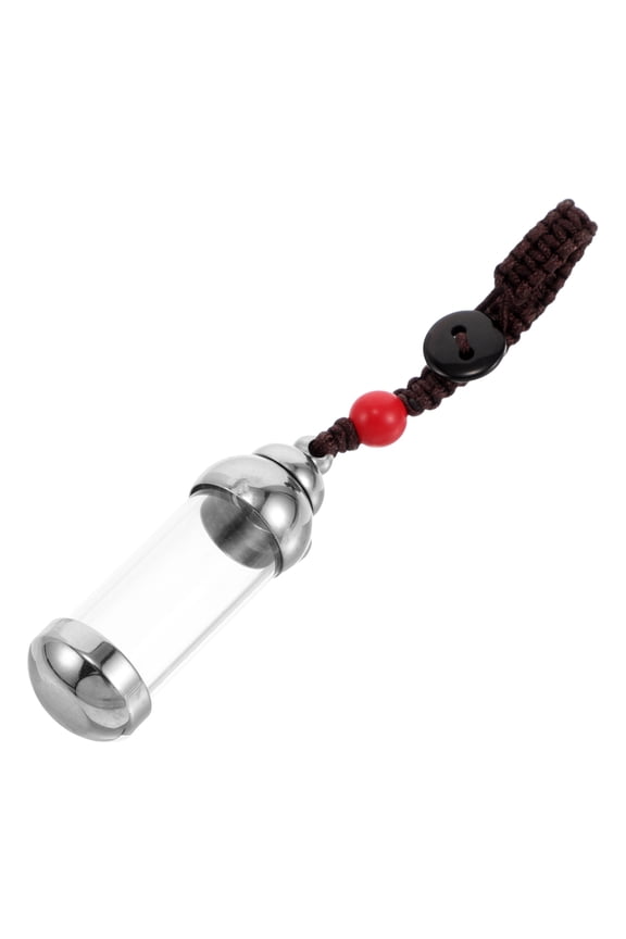1 Set Mini Glass Vial Keychain with Assorted Attachments, Stylish and Fashionable Design for Women Accessories
