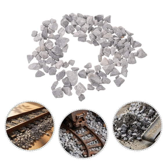 OULII 1Set Versatile Model Train Ballast Gravel for Industrial Diorama Scenery and Hobby Railway Layout Supplies