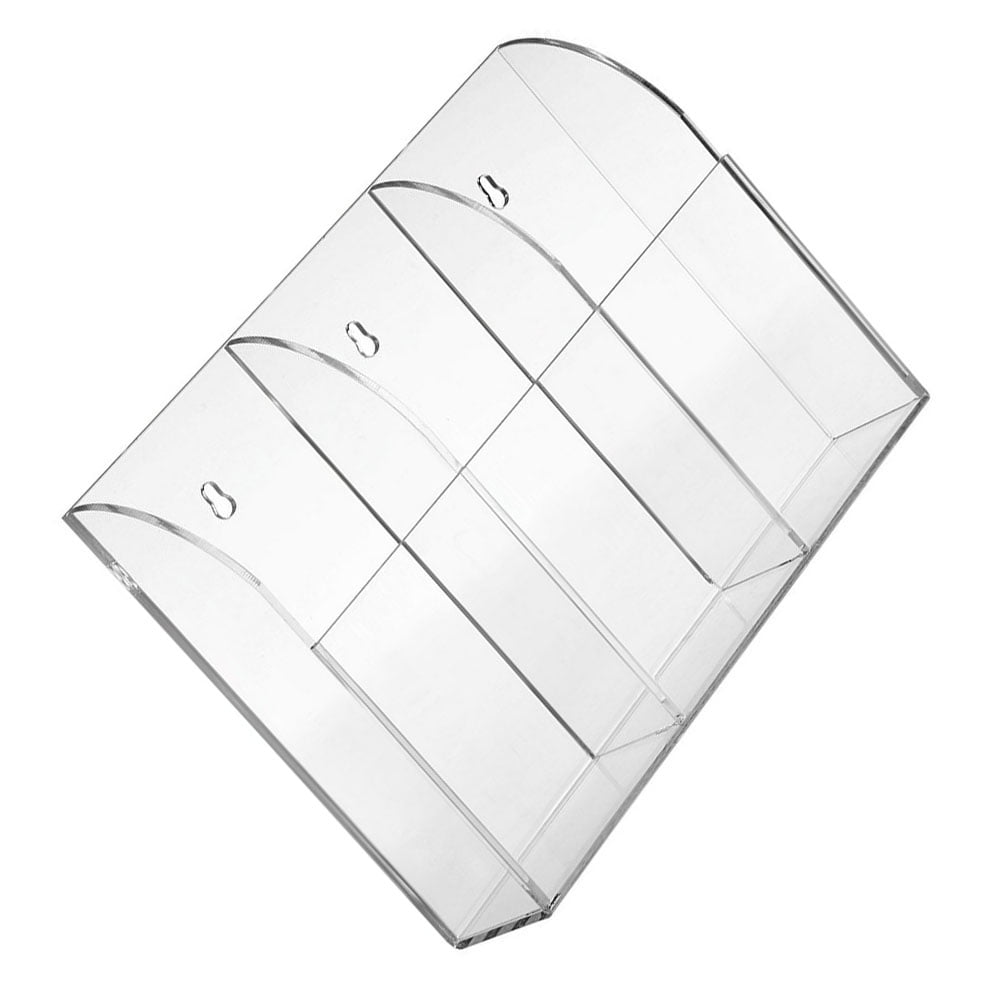OULII 1Set Wall-Mounted Transparent Storage Rack for Bedroom Stationery ...
