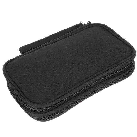 OULII Digital Accessories Carrying Case Black with Neat Multi Compartment Storage Design
