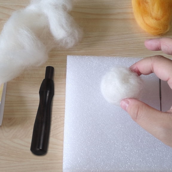 OULII Black Sandalwood Needle Felting Handle for Crafting 2Pcs