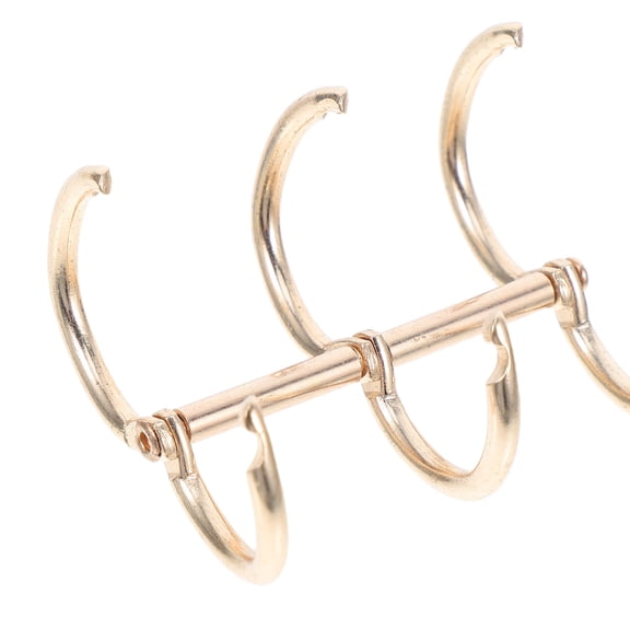 OULII 2Pcs White Metal Binding Rings for DIY Notebook Photo Album and Planner