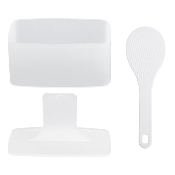 OULII 2-Pack Sushi Maker Set White PP Sushi Rolling Tool for Home Cooking and Family Meals