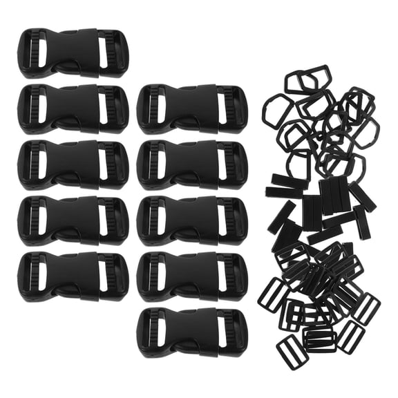 OULII  Quick Release Pom Plastic Buckles for Sewing Projects 20Sets