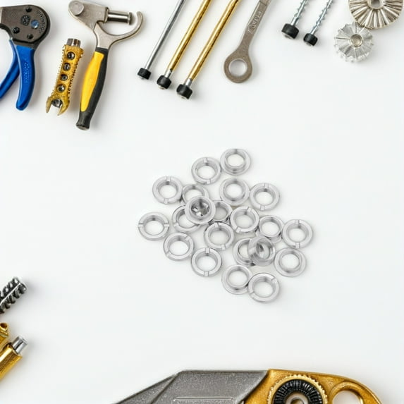 OULII Quartz Clock Repair Kit Metal Nuts for Clock Use Versatile Applications 20Sets