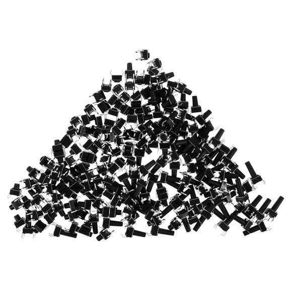 OULII 200 Pcs Touch Switch Black Alloy For Industrial Control DIY Projects Use