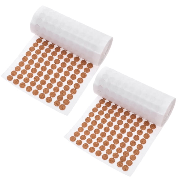 OULII 2000Pcs Furniture Stickers Cork Bumper Dots Brown Protective Pads Home Improvement Diy Enthusiasts