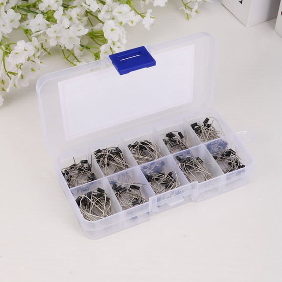 OULII 200Pcs Fast Switching Diode Kit for Transistor Test and Electrical Projects