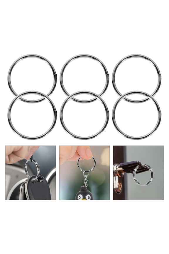 200Pcs Key Rings for Keychains Black for Jewelry Making for Home Use