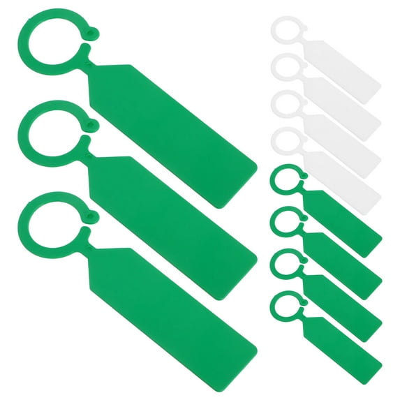 OULII 200Pcs Plastic Garden Markers for Plants Outdoor Reusable Hanging Plant Labels