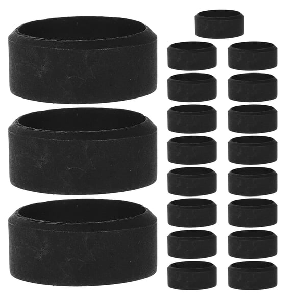 OULII 20Pcs Car Wheel Balance Bushing Black Steel Hub Centering Sleeve for Tire Wear Prevention