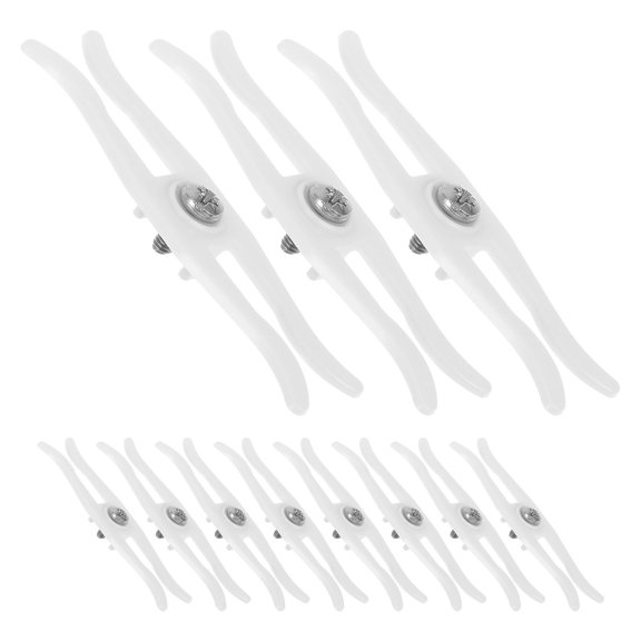 OULII Ceiling Curtain Track Stopper Ps White Easy Install Anti-Rebound Hardware