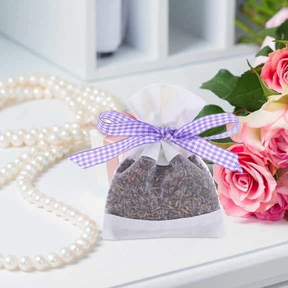 OULII 20Pcs Small Fabric Lavender Sachet Bags Portable for Travel and Home Use