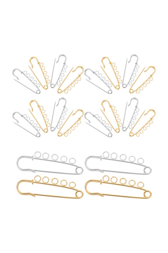 20Pcs Multi Loop Adjustable Brooch Pins for Scarf and Sweater Accessory Crafting