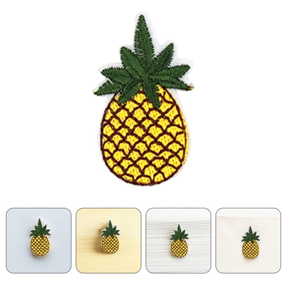 OULII 20Pcs Multicolor Pineapple Iron on Patches for Backpacks Clothes Shoes Durable Design