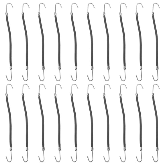 OULII 20Pcs Ponytail Hair Hooks with Polyester Material for Easy Hair Styling Multi