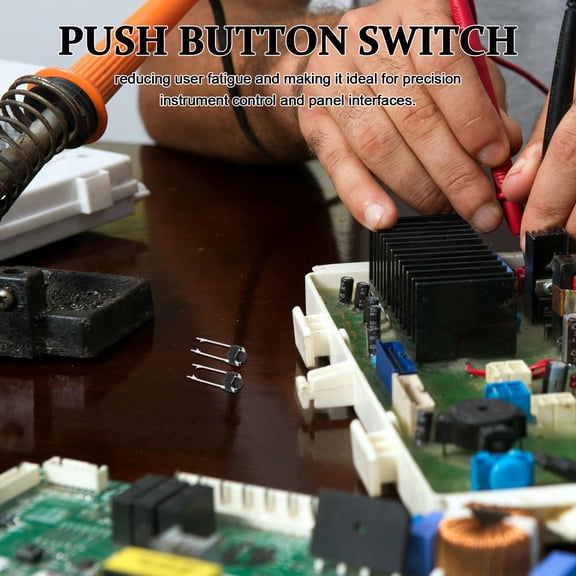 OULII 20Pcs Precise Tactile Push Button Switch 2 Pin Round for Electronic Device Control