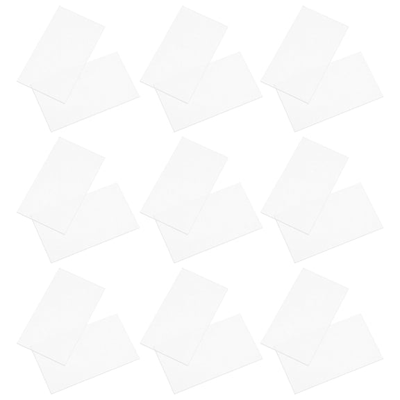 OULII 20-Pack Clear Table Name Cards for Banquets, Parties, and Events - Perfect for Hosts and Guests