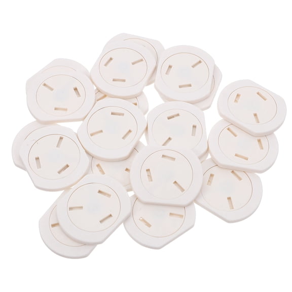 OULII 20-Pack White Self-Closing Outlet Covers for Child Safety and Electric Shock Prevention