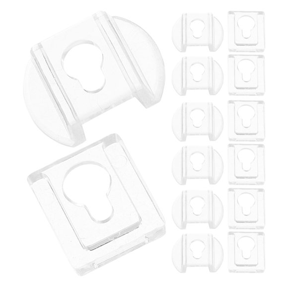OULII 20Pcs Clear Plastic Picture Frame Hangers Adhesive Backed for Versatile Wall Mounting