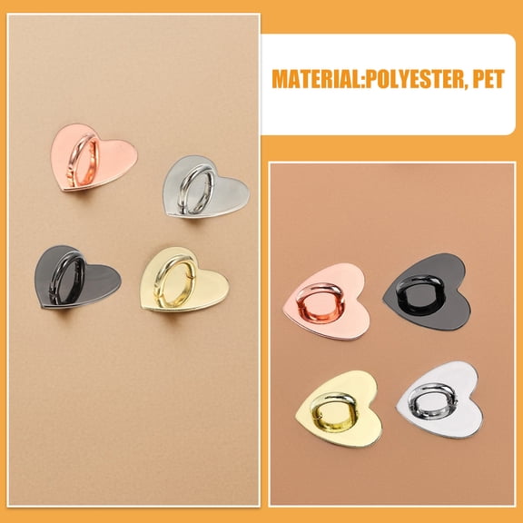 OULII Alloy Heart Shaped Phone Hook Assorted Colors Versatile Usage for Mobiles