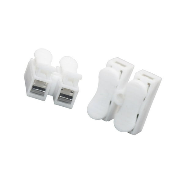 OULII 26Pcs White Crimp Terminal Wire Connector Dual Row Press Type for Motor Electrical Connections